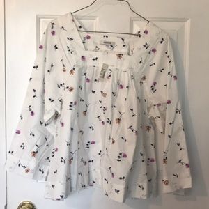 NWT Madewell floral blouse